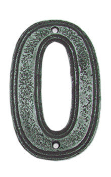 Hawk Hill CN0BR: 4-3/4" Classic Numeral 0 - Bronze