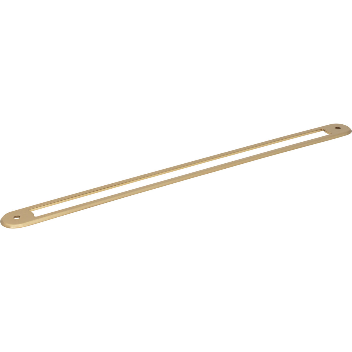 Top Knobs TK3357HB: 12" cc Brockwell Oval Backplate - Honey Bronze
