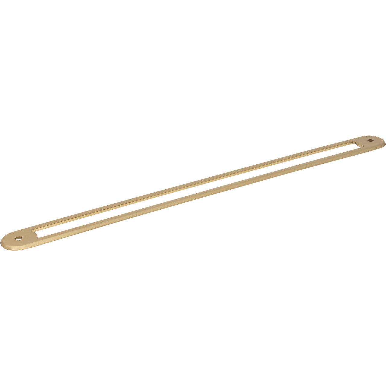 Top Knobs TK3357HB: 12" cc Brockwell Oval Backplate - Honey Bronze