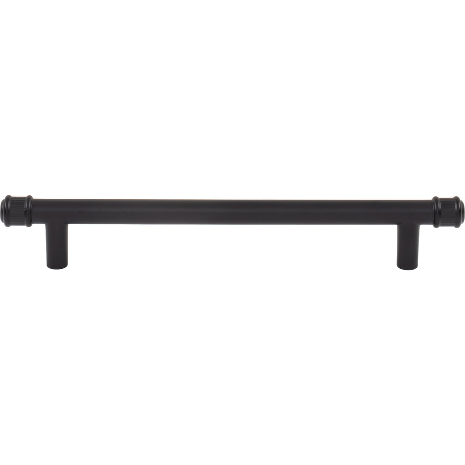 Top Knobs TK3293BLK: 6-5/16" cc Elland Cabinet Pull - Flat Black