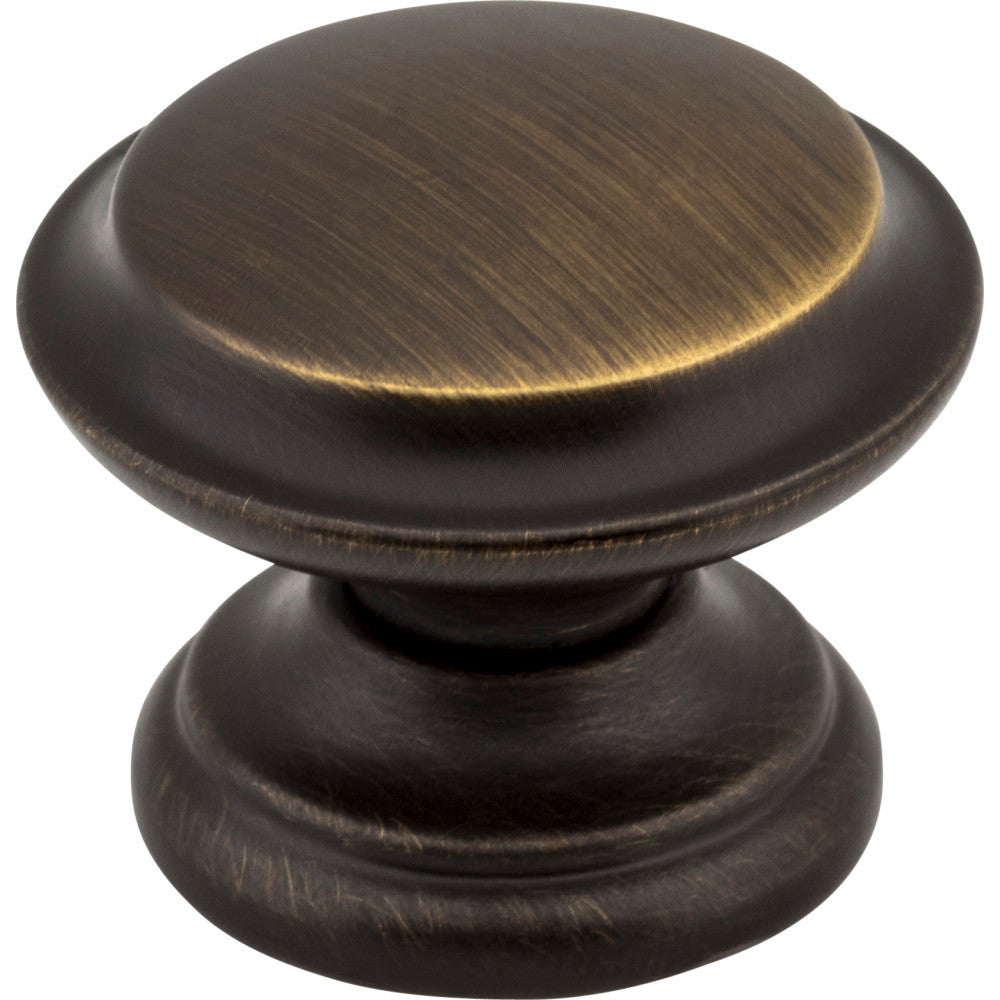 Jeffrey Alexander 0251ABSB: 1-3/8" Cordova Round Cabinet Knob - Antique Brushed Satin Brass