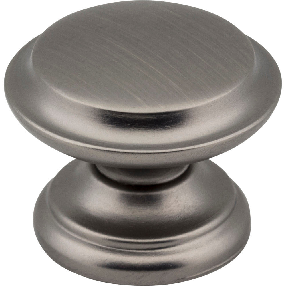 Jeffrey Alexander 0251BNBDL: 1-3/8" Cordova Round Cabinet Knob - Brushed Pewter