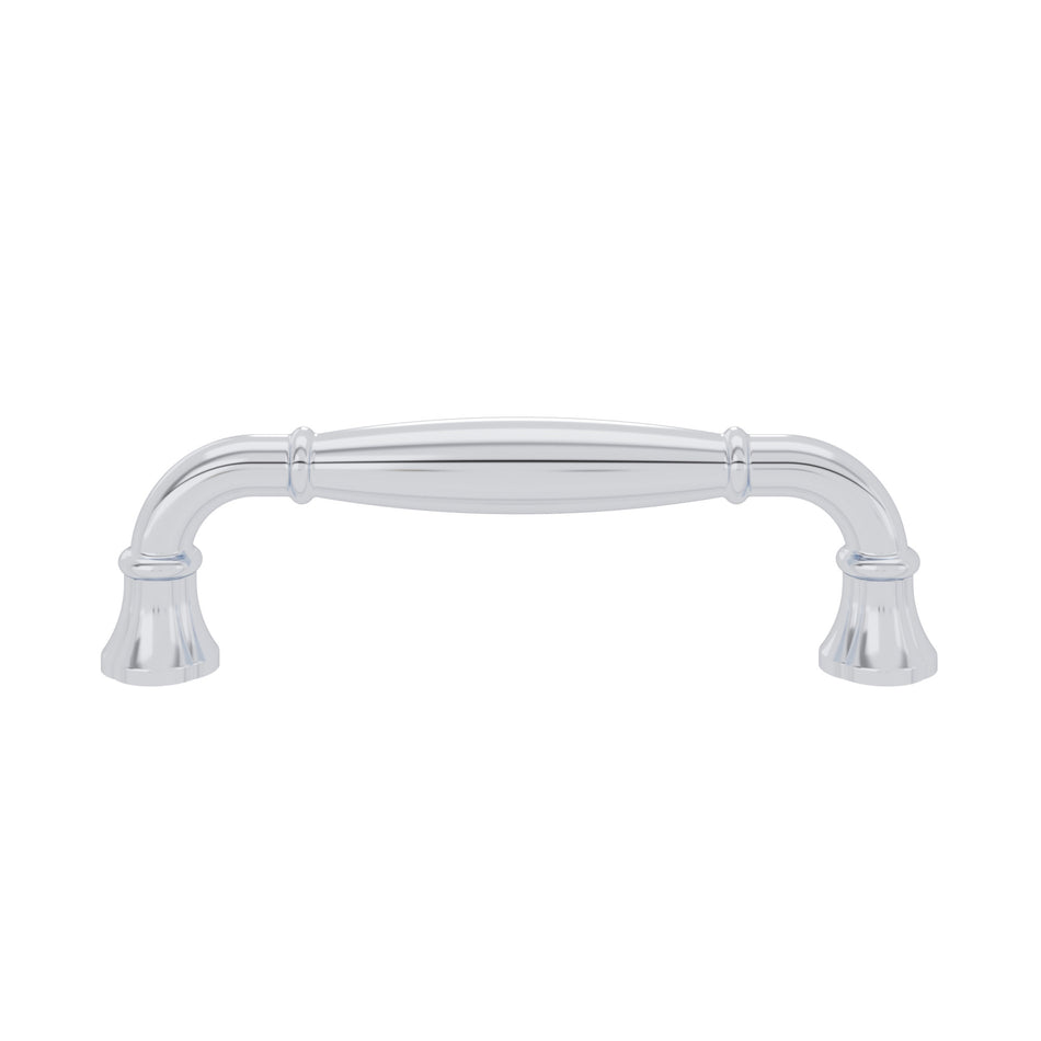 Atlas A6012-CH: 3-3/4" cc Lanehurst Cabinet Pull - Polished Chrome
