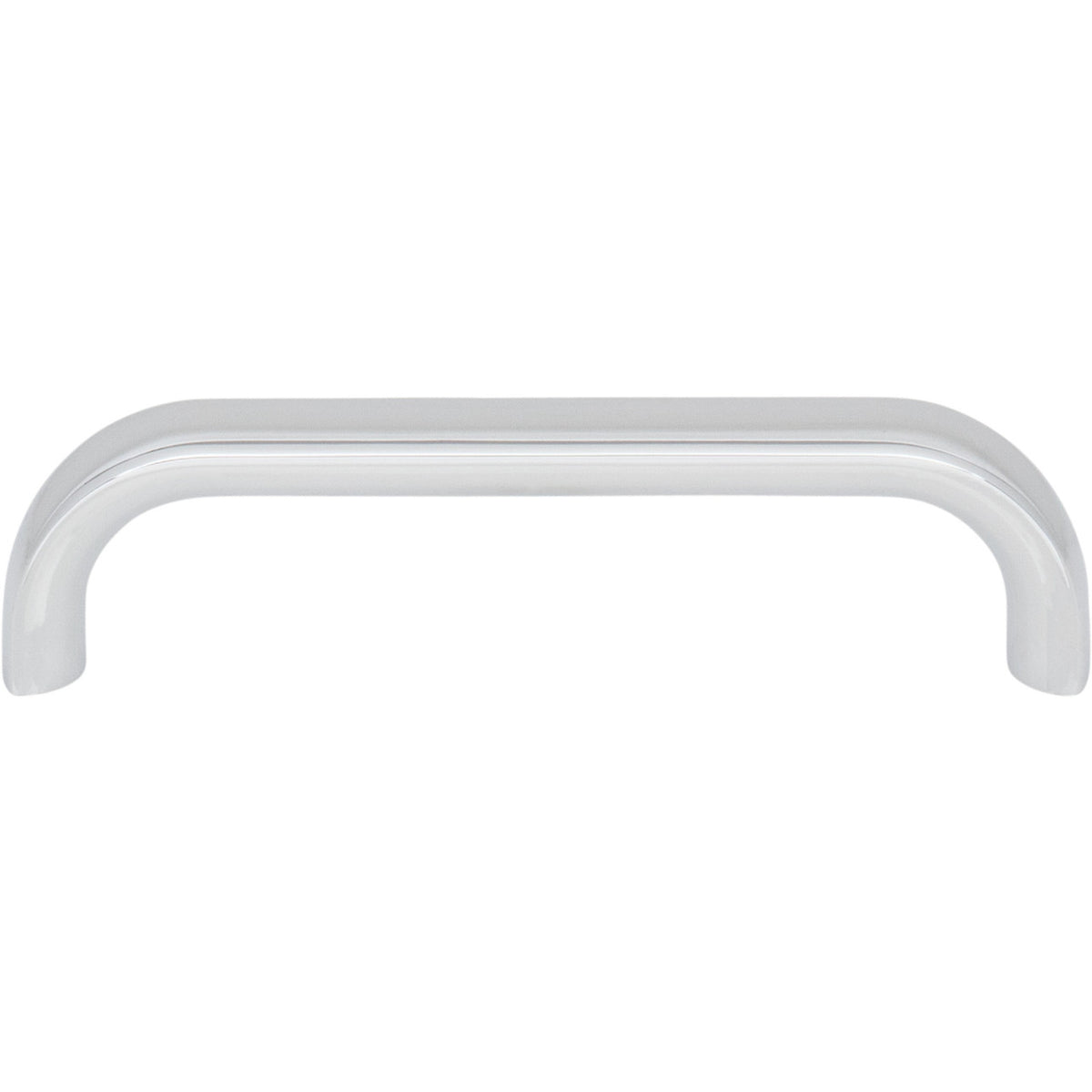 Top Knobs TK3342PC: 3-3/4" Brockwell D-Handle Cabinet Pull - Polished Chrome