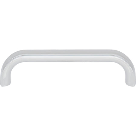 Top Knobs TK3342PC: 3-3/4" Brockwell D-Handle Cabinet Pull - Polished Chrome