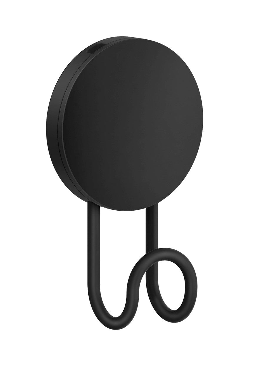 Smedbo BB355: Beslagsboden Wall-Mount Single Wall Hook (self-adhesive) - Matte Black
