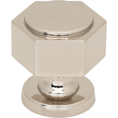Top Knobs TK3320PN: 1-1/4" Stanmore Hexagon Cabinet Knob - Polished Nickel