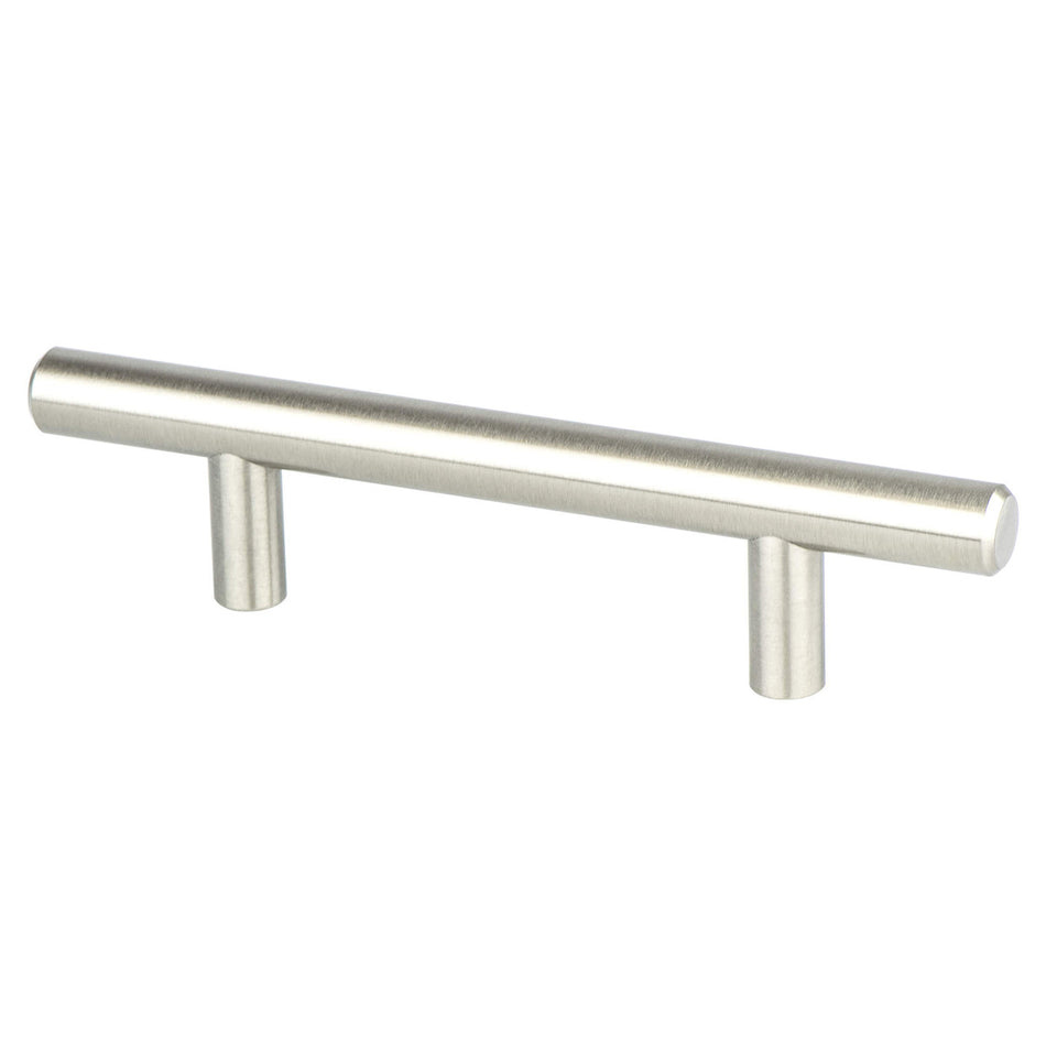 Berenson 0800-2BPN: 3" cc Tempo Round Bar Cabinet Pull - Brushed Nickel