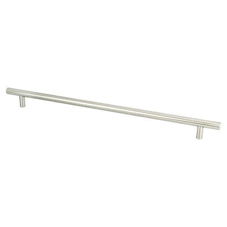 Berenson 0810-2BPN: 320mm cc Tempo Round Bar Cabinet Pull - Brushed Nickel