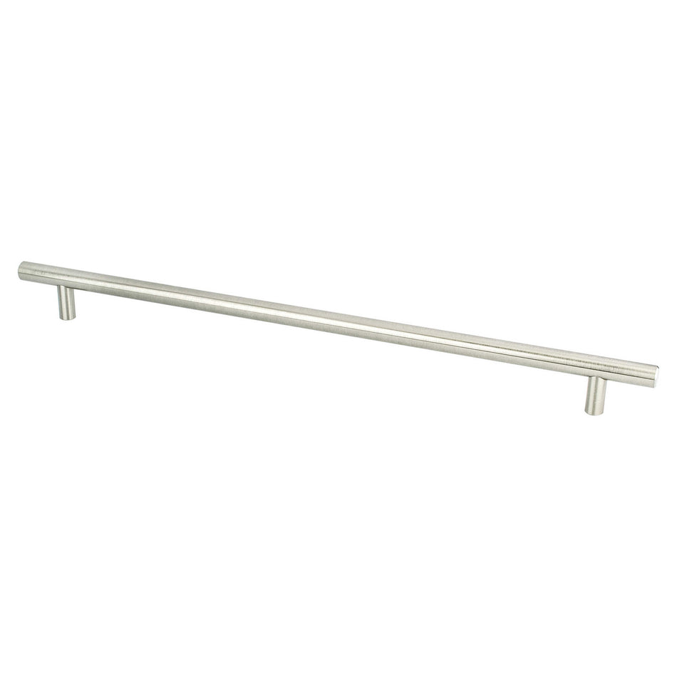 Berenson 0810-2BPN: 320mm cc Tempo Round Bar Cabinet Pull - Brushed Nickel