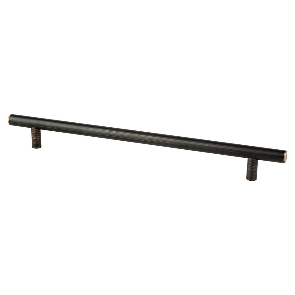 Berenson 0813-20VB: 224mm cc Tempo Round Bar Cabinet Pull - Verona Bronze