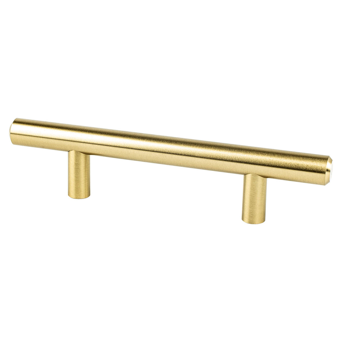 Berenson 0820-2MDB: 3" cc Tempo Round Bar Cabinet Pull - Modern Brushed Gold