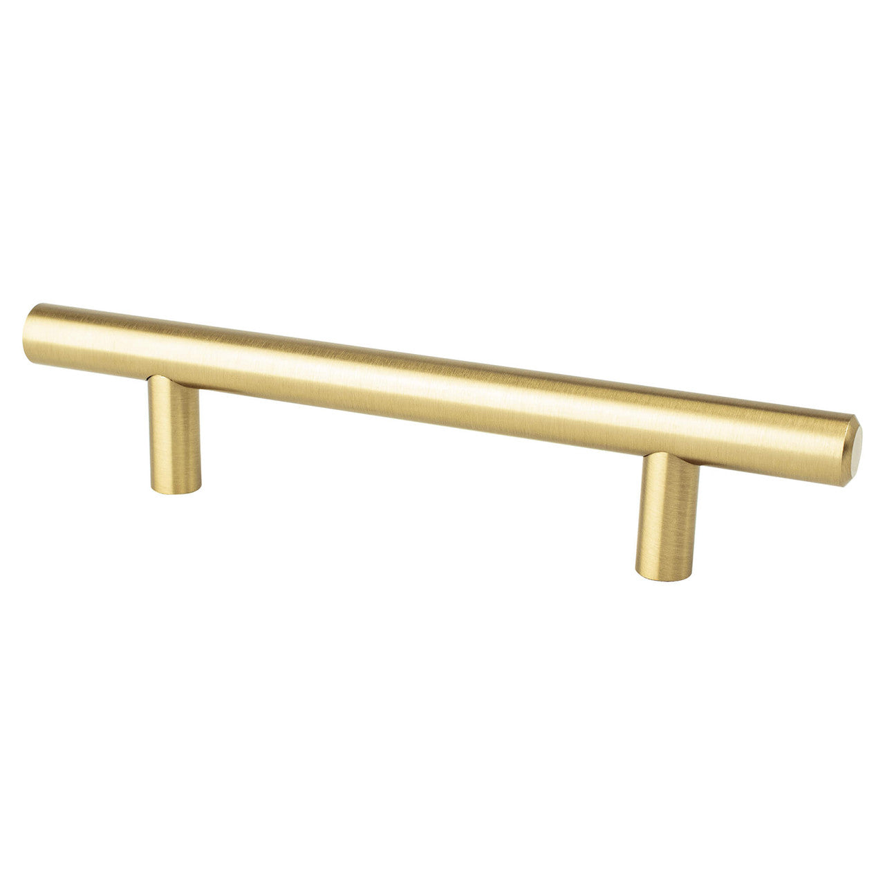 Berenson 0821-2MDB: 96mm cc Tempo Round Bar Cabinet Pull - Modern Brushed Gold