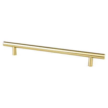 Berenson 0824-2MDB: 192mm cc Tempo Round Bar Cabinet Pull - Modern Brushed Gold