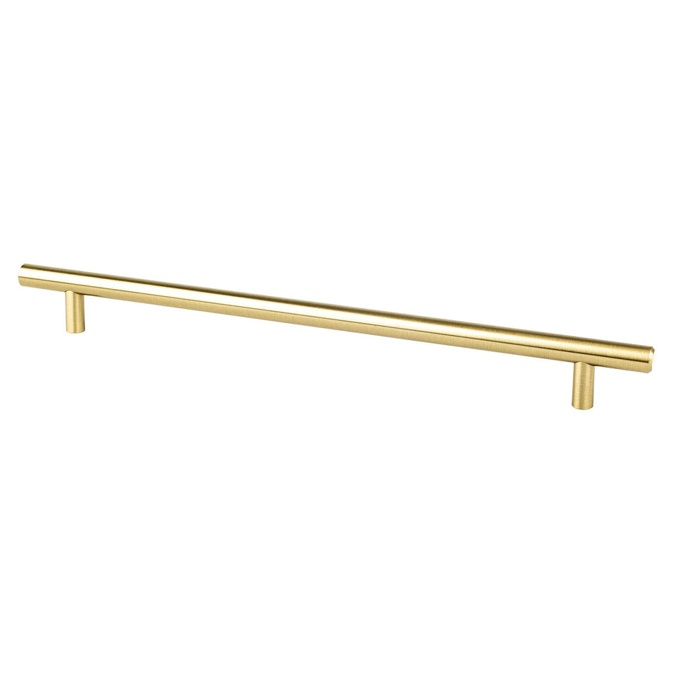Berenson 0826-2MDB: 256mm cc Tempo Round Bar Cabinet Pull - Modern Brushed Gold