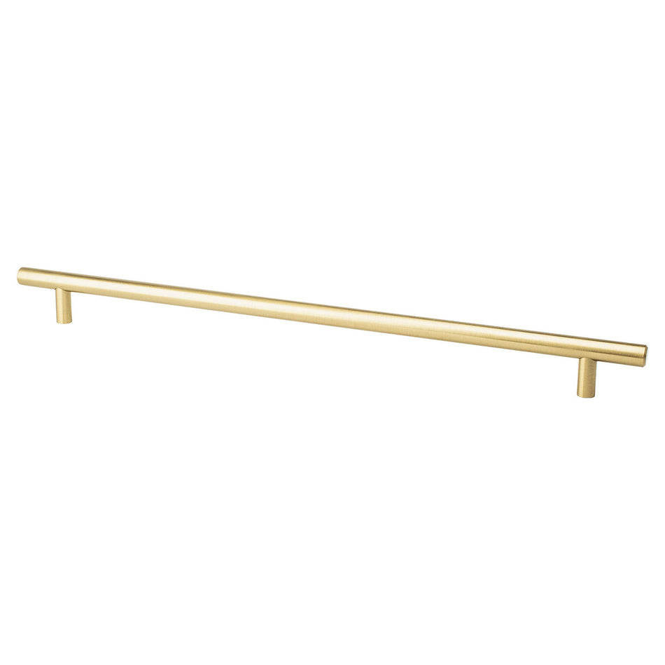 Berenson 0828-2MDB: 320mm cc Tempo Round Bar Cabinet Pull - Modern Brushed Gold