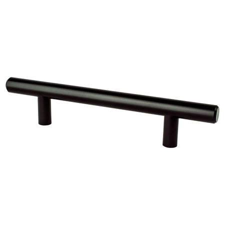 Berenson 0831-2055: 96mm cc Tempo Round Bar Cabinet Pull - Black