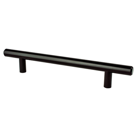 Berenson 0832-2055: 128mm cc Tempo Round Bar Cabinet Pull - Black