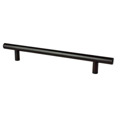 Berenson 0833-2055: 160mm cc Tempo Round Bar Cabinet Pull - Black
