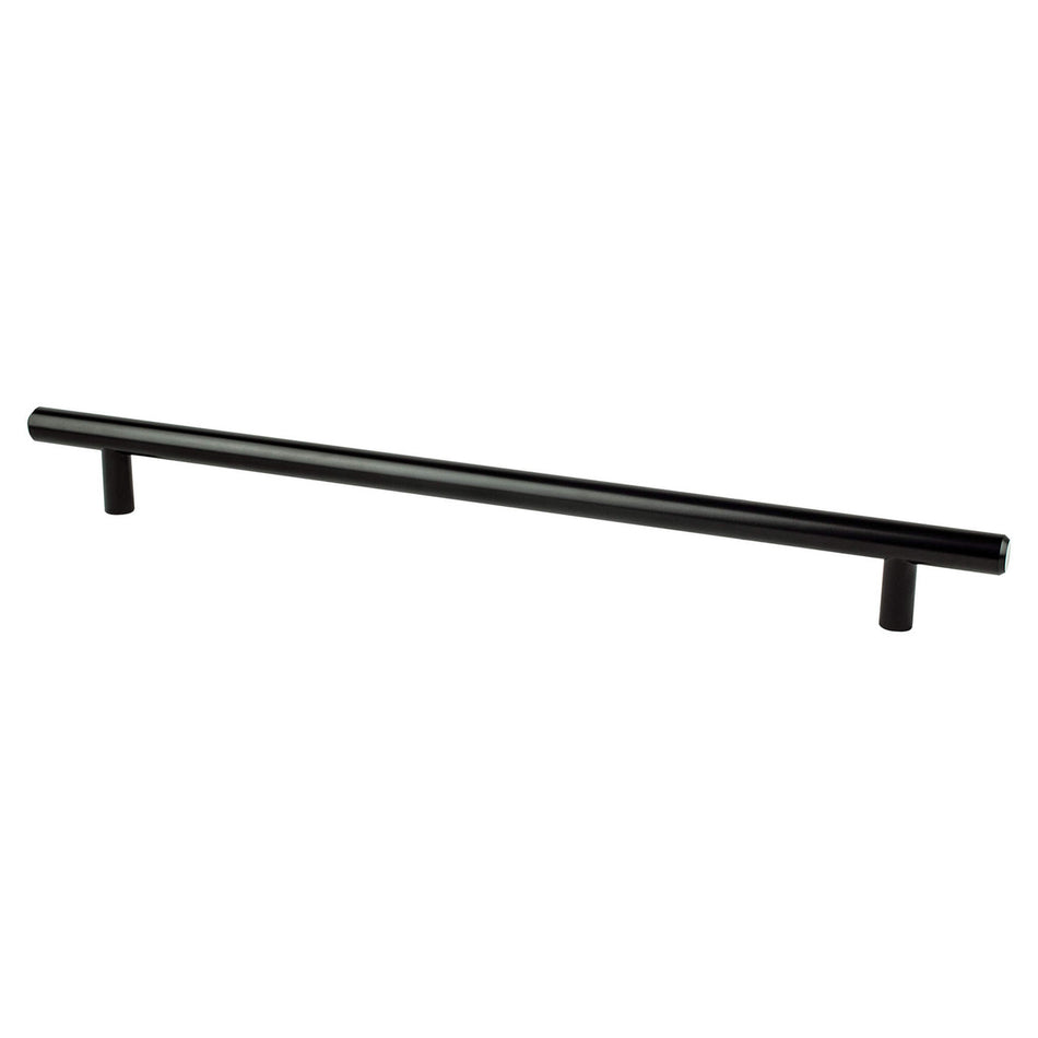 Berenson 0836-2055: 256mm cc Tempo Round Bar Cabinet Pull - Black