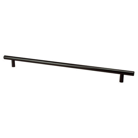 Berenson 0838-2055: 320mm cc Tempo Round Bar Cabinet Pull - Black