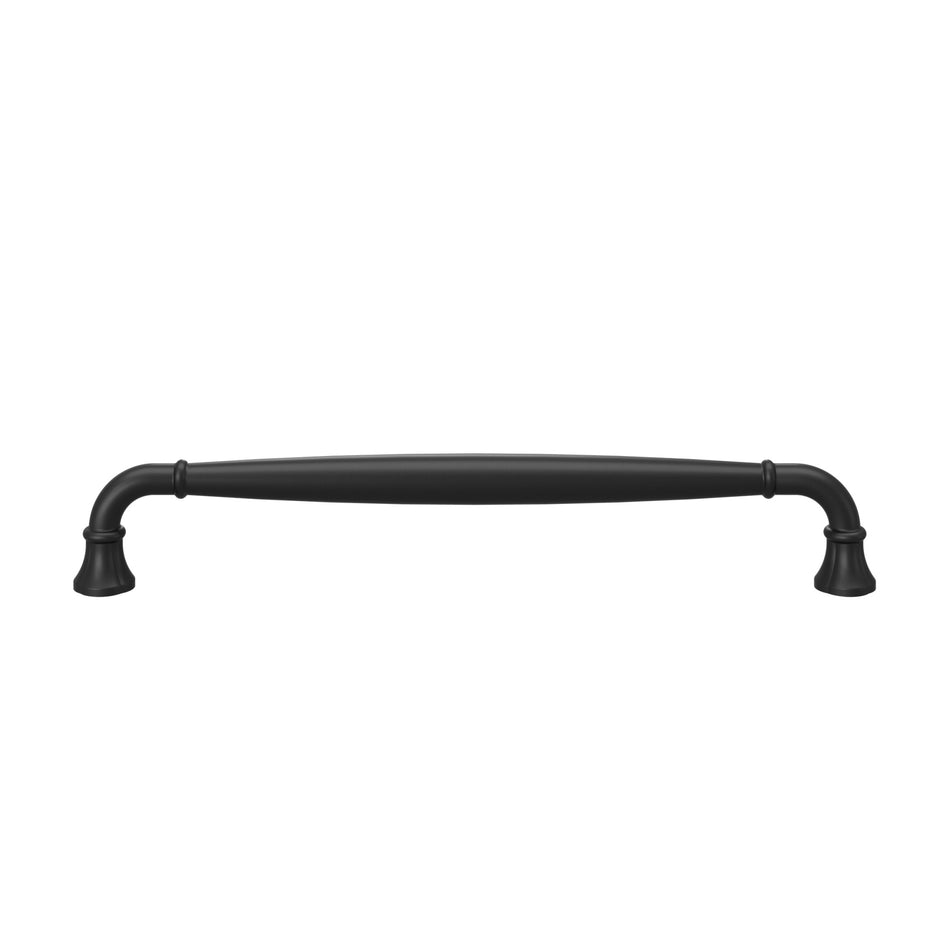 Atlas A6018-BL: 12" cc Lanehurst Appliance Pull - Matte Black