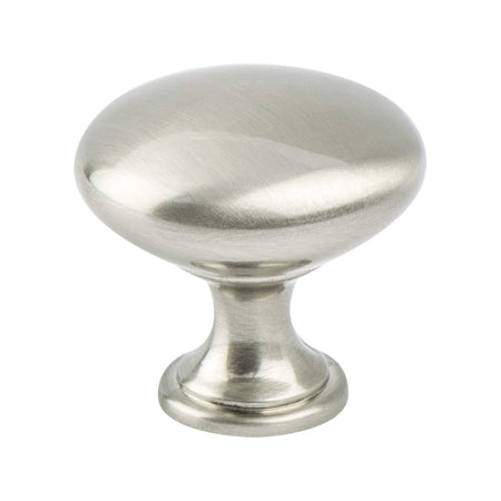 Berenson 0913-1BPN: 1-1/8" Traditional Advantage One Round Cabinet Knob - Brushed Nickel