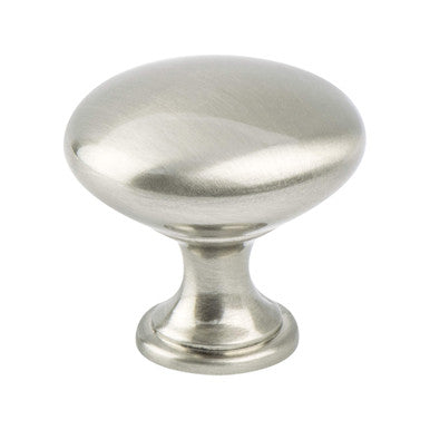 Berenson 0913-1BPN: 1-1/8" Traditional Advantage One Round Cabinet Knob - Brushed Nickel
