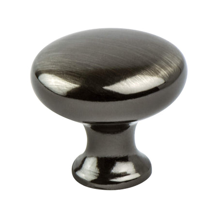 Berenson 0923-1BBN: 1-1/8" Advantage Plus Two Round Cabinet Knob - Brushed Black Nickel