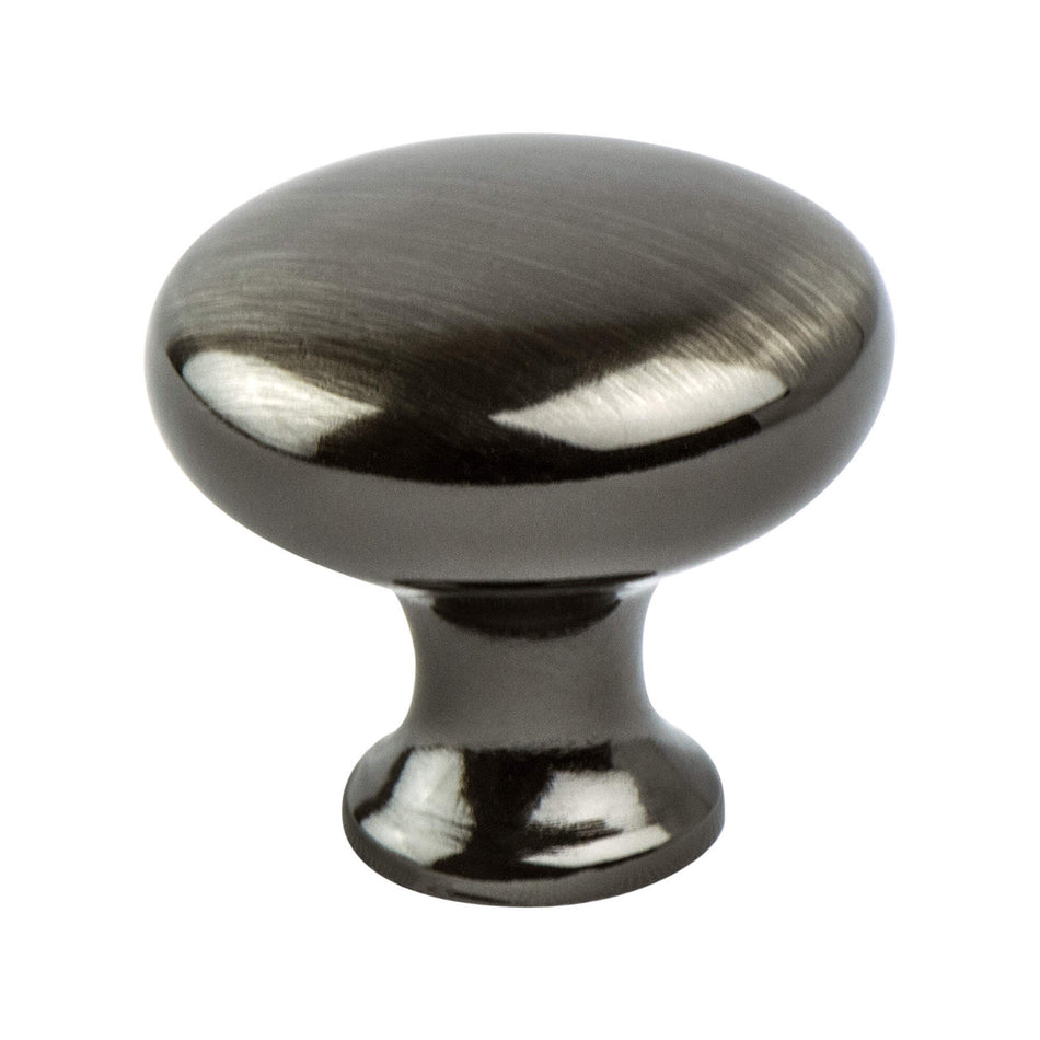 Berenson 0923-1BBN: 1-1/8" Advantage Plus Two Round Cabinet Knob - Brushed Black Nickel