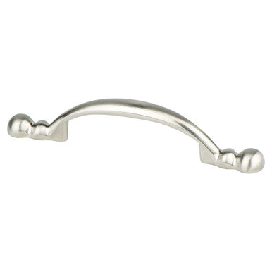 Berenson 0924-1BPN: 3" cc Traditional Advantage Four Cabinet Pull - Brushed Nickel
