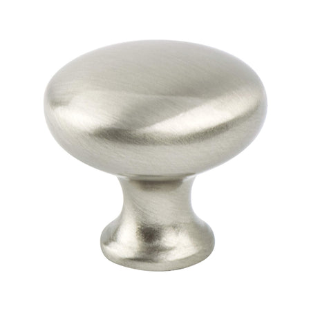 Berenson 0925-1BPN: 1-1/8" Traditional Advantage Four Mushroom Cabinet Knob - Brushed Nickel