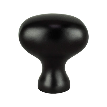Berenson 0930-1055: 1-1/8" Transitional Advantage Three Oval Cabinet Knob - Matte Black