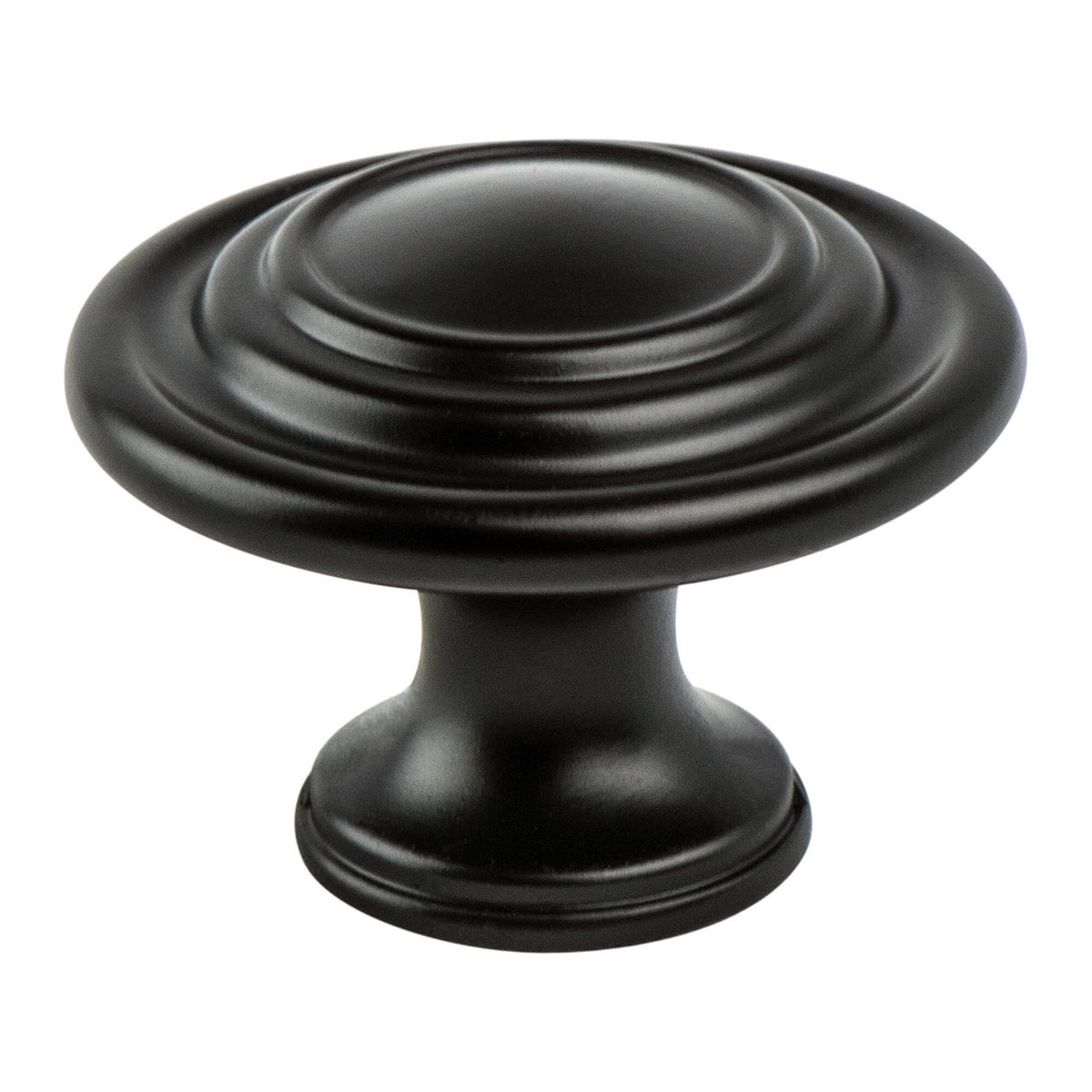 Berenson 0935-155: 1-5/16" Traditional Advantage Four Cabinet Knob - Matte Black