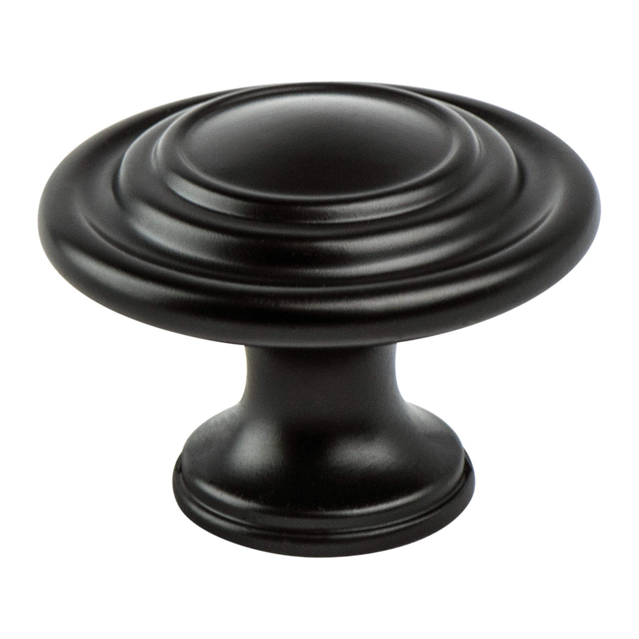 Berenson 0935-155: 1-5/16" Traditional Advantage Four Cabinet Knob - Matte Black