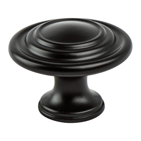 Berenson 0935-155: 1-5/16" Traditional Advantage Four Cabinet Knob - Matte Black