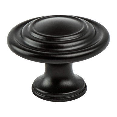 Berenson 0935-155: 1-5/16" Traditional Advantage Four Cabinet Knob - Matte Black
