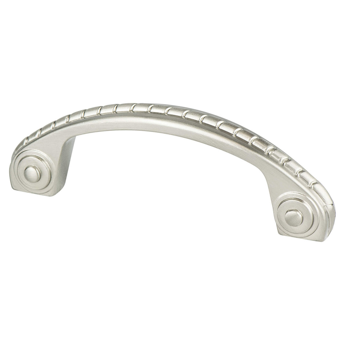 Berenson 0945-1BPN: 3" cc Advantage Plus Four D-Handle Cabinet Pull - Brushed Nickel