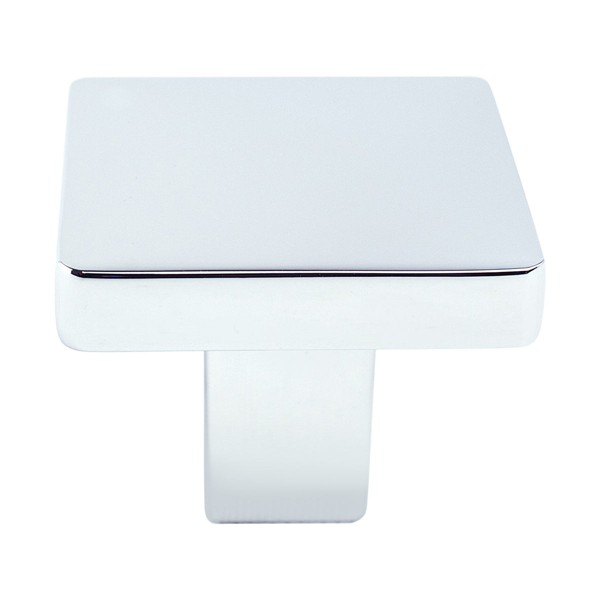 Berenson 0950-1026: 1-1/8" Contemporary Advantage One Square Cabinet Knob - Polished Chrome