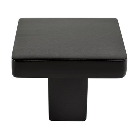 Berenson 0951-1055: 1-1/8" Contemporary Advantage One Square Cabinet Knob - Matte Black