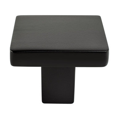 Berenson 0951-1055: 1-1/8" Contemporary Advantage One Square Cabinet Knob - Matte Black
