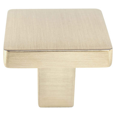 Berenson 0952-10CZ: 1-1/8" Contemporary Advantage One Square Cabinet Knob - Champagne