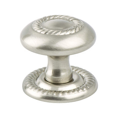 Berenson 0955-1BPN: 1-1/4" Advantage Plus Four Round Cabinet Knob - Brushed Nickel