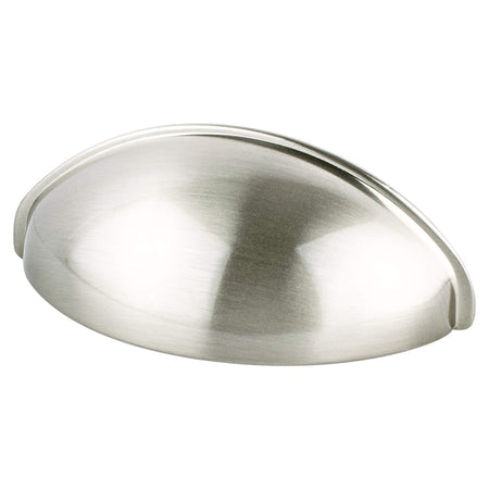 Berenson 0963-1BPN: 64mm cc Transitional Advantage Three Cup Cabinet Pull - Brushed Nickel