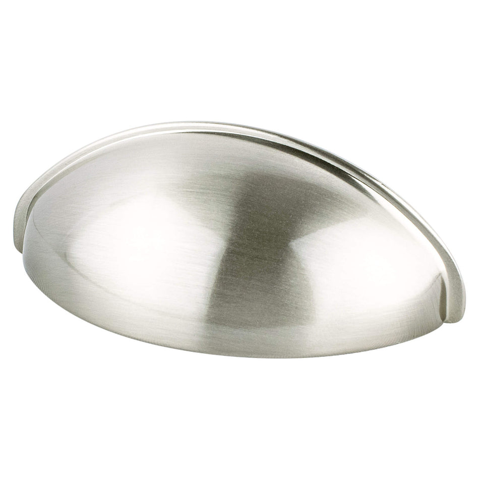 Berenson 0963-1BPN: 64mm cc Transitional Advantage Three Cup Cabinet Pull - Brushed Nickel