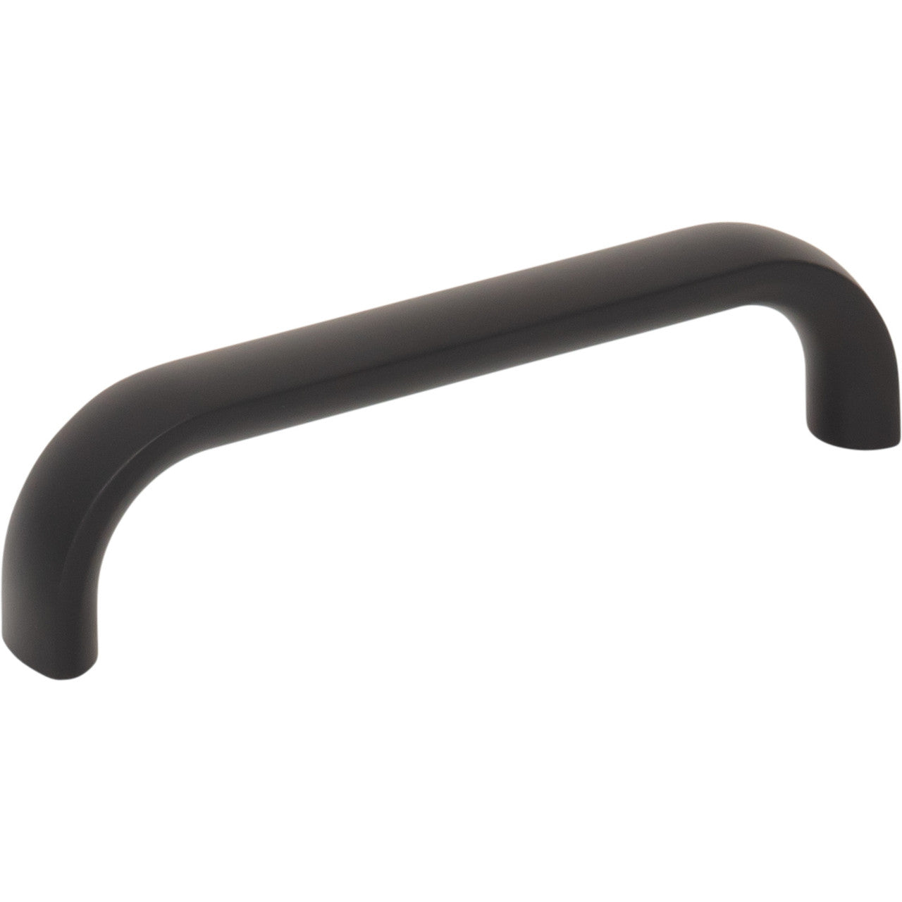 Top Knobs TK3342BLK: 3-3/4" Brockwell D-Handle Cabinet Pull - Flat Black