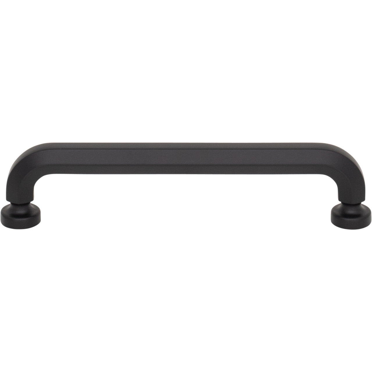 Top Knobs TK3322BLK: 5-1/16" Stanmore D-Handle Cabinet Pull - Flat Black