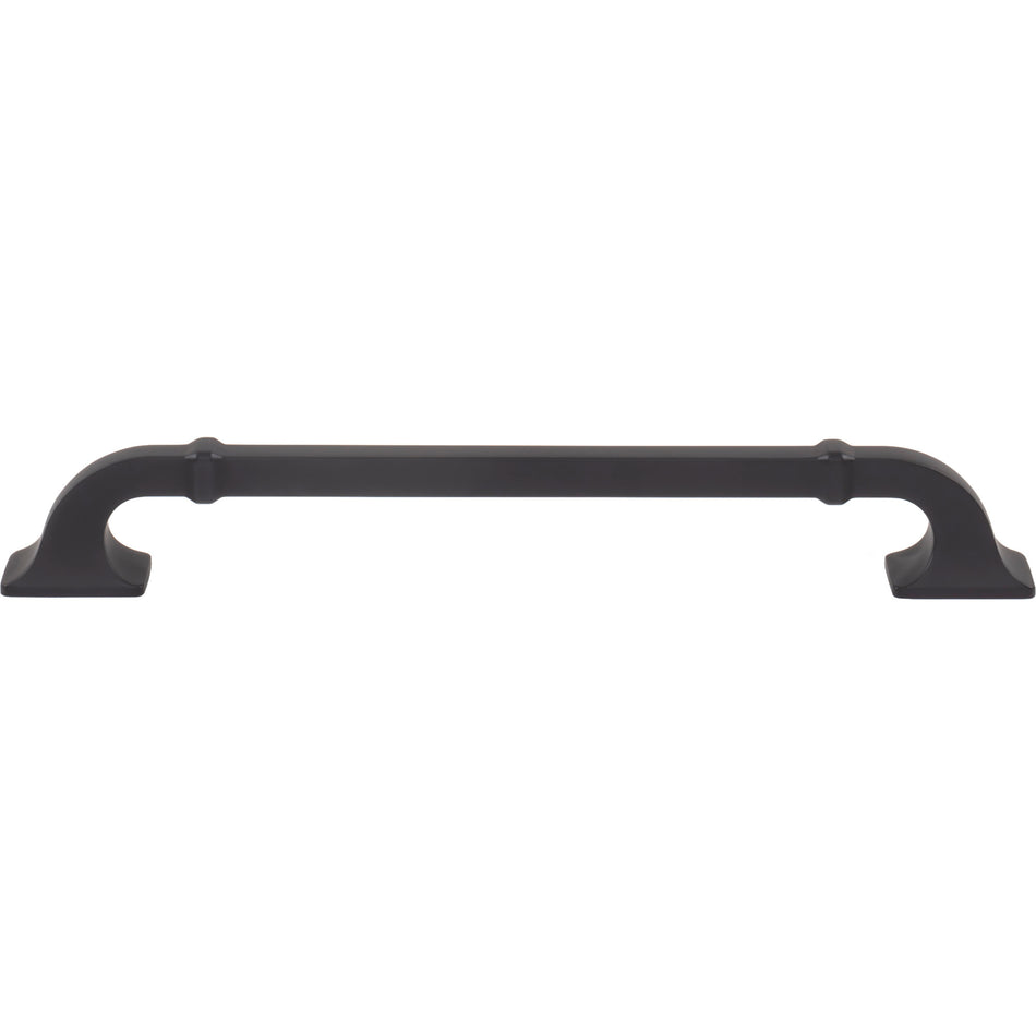 Top Knobs TK3314BLK: 7-9/16" cc Califon Cabinet Pull - Flat Black