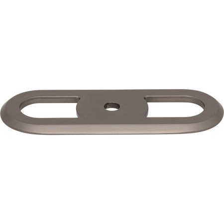 Top Knobs TK3351AG: 2-3/4" Brockwell Round Backplate - Ash Gray