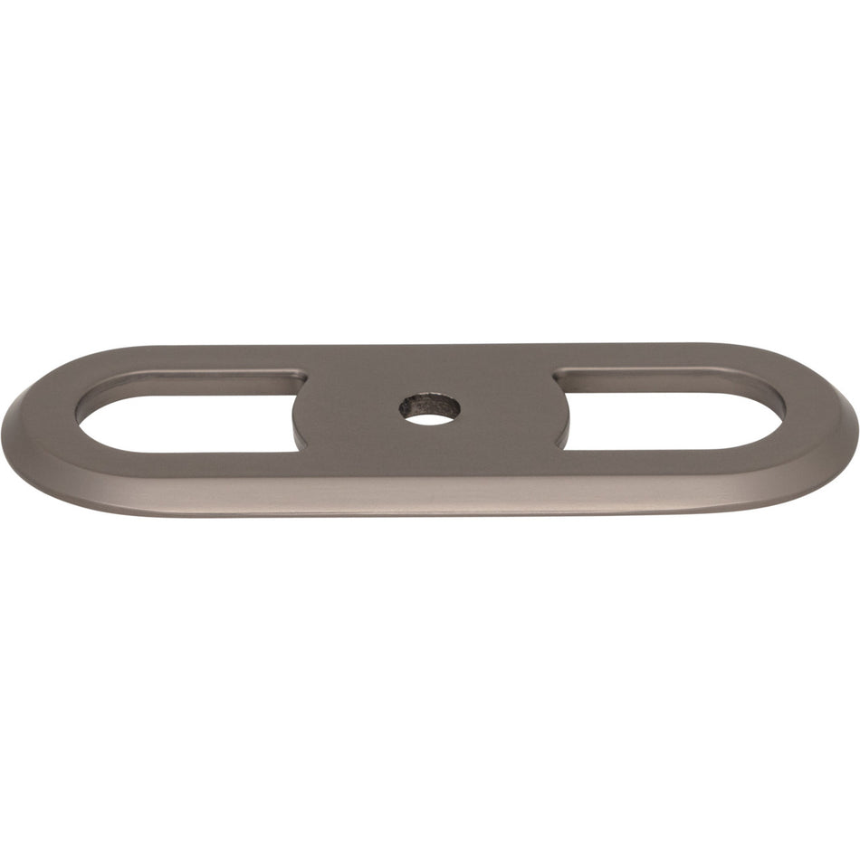 Top Knobs TK3351AG: 2-3/4" Brockwell Round Backplate - Ash Gray